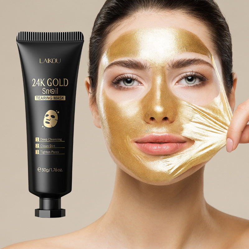 Gold Foil Snail Hydrating Tear-Off Mask