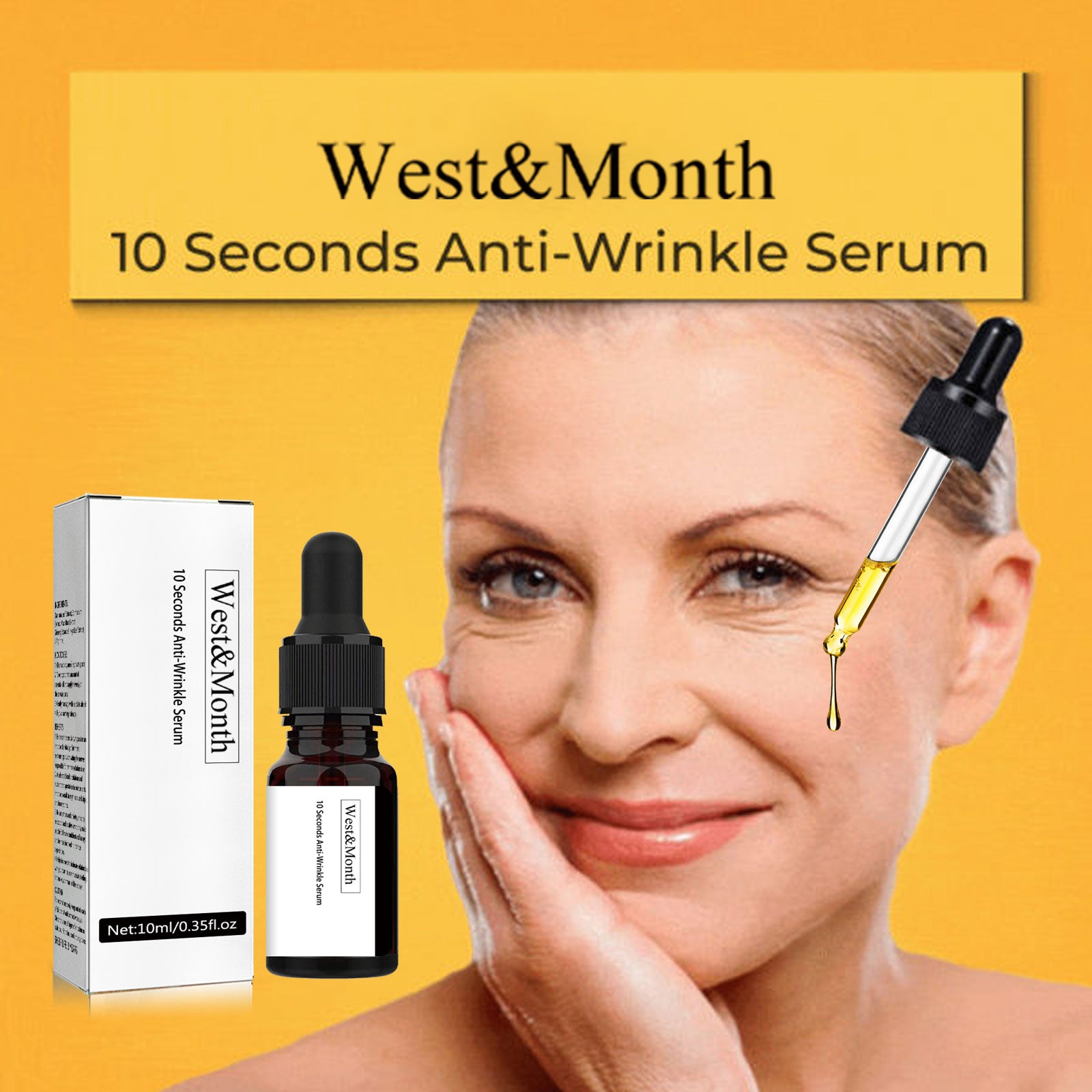 10 Seconds Anti-Wrinkle Serum, Hydrating Firming Skin Care Anti-wrinkle Serum