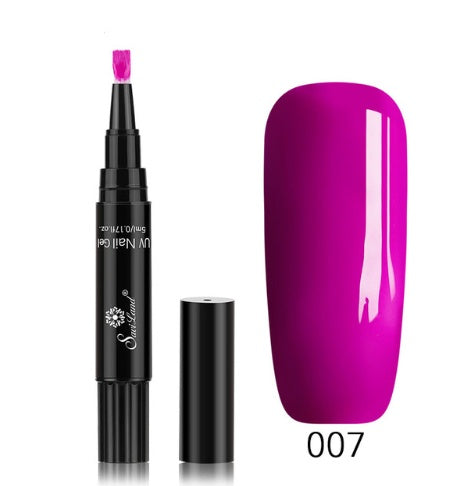 3-in-1 Glitter Gel Nail Polish Pen