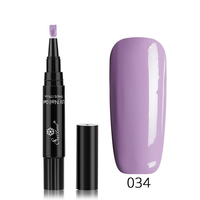 3-in-1 Glitter Gel Nail Polish Pen