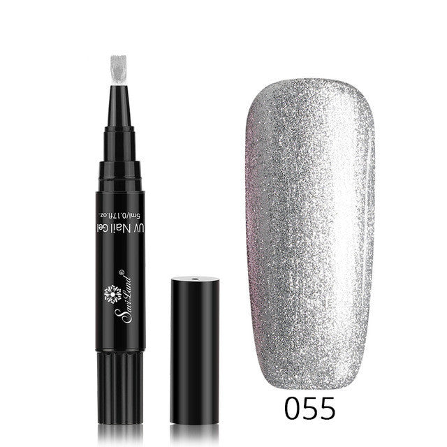 3-in-1 Glitter Gel Nail Polish Pen