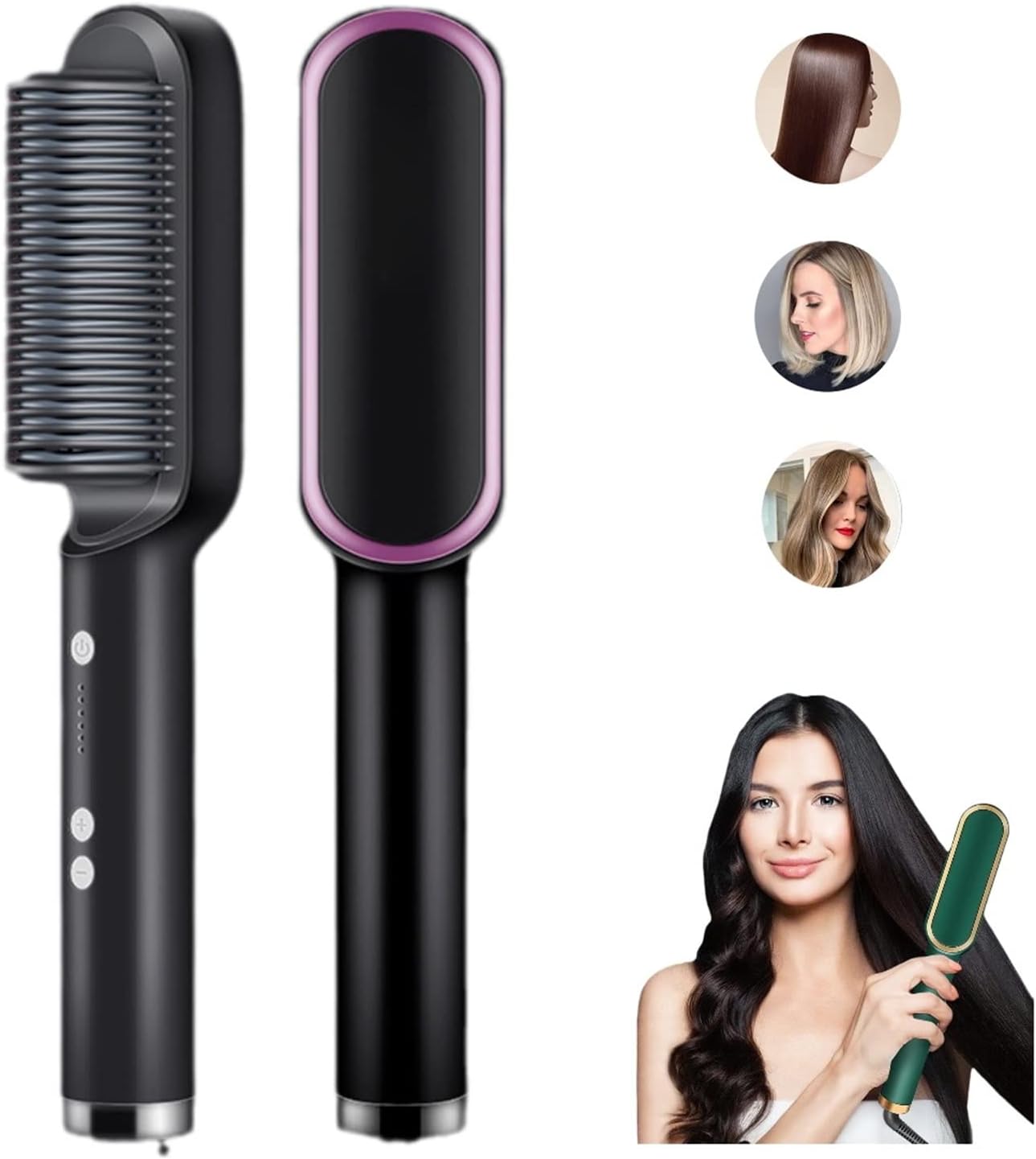 2 in 1 Hair Straightener Styling Comb