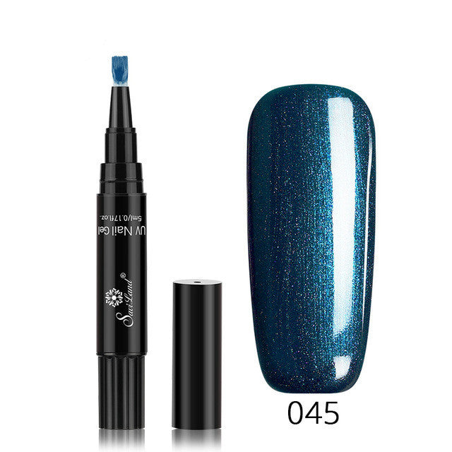 3-in-1 Glitter Gel Nail Polish Pen