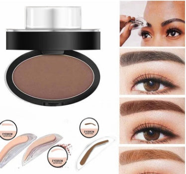 Waterproof Eyebrow Powder Stamp Stencil Kit