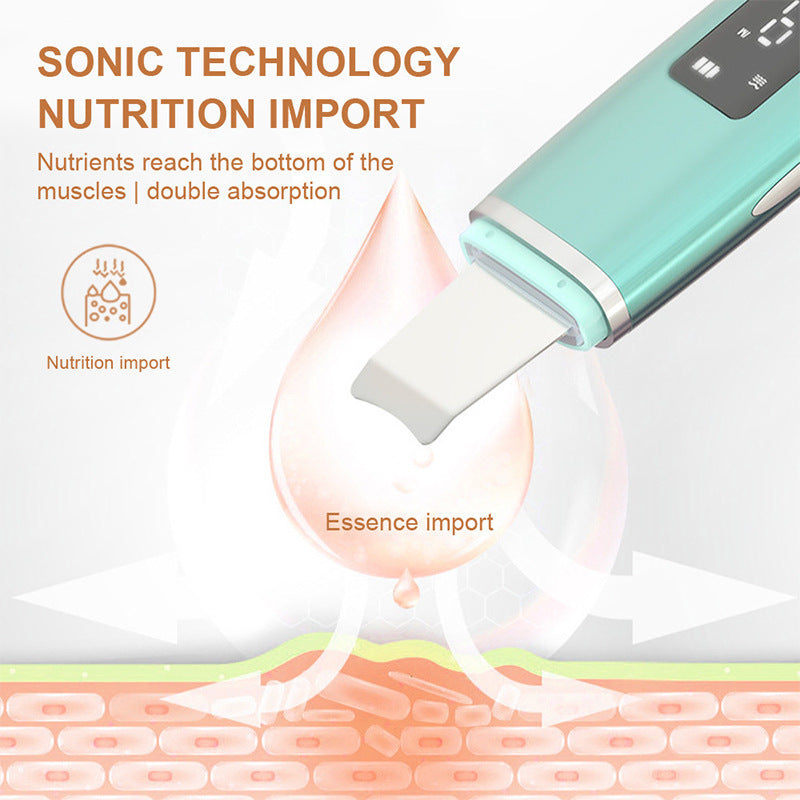 Ultrasonic Vibration Blackhead Remover Scrubber