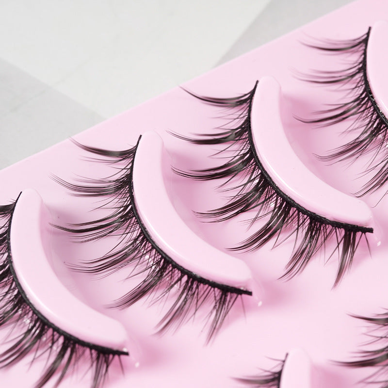 5 Pairs Natural Wispy Manga False Eyelashes