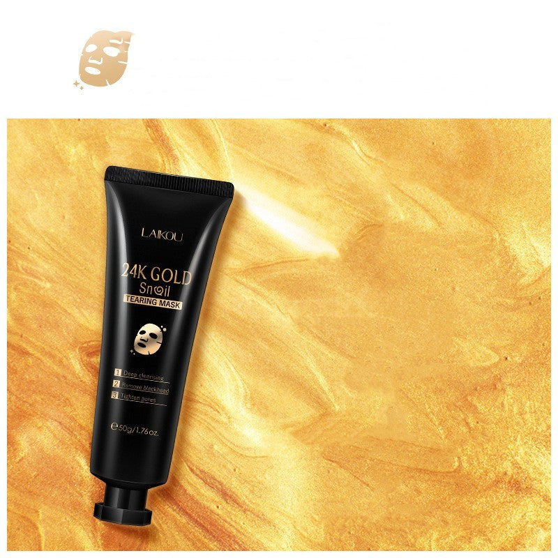 Gold Foil Snail Hydrating Tear-Off Mask