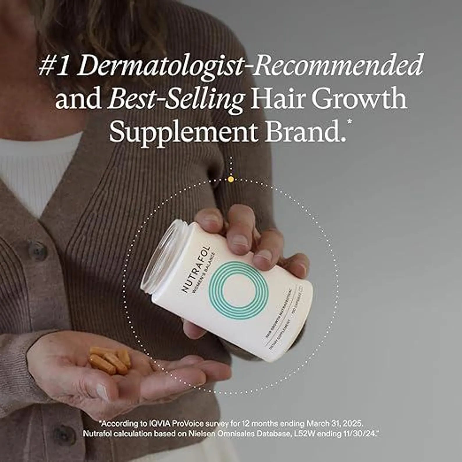 Nutrafol Women’s Balance Hair Growth Supplement – 120 Capsules (Pack of 3) |