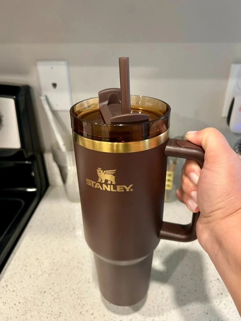 Stanley CHOCOLATE GOLD 40oz FACTORY SEALED Limited Quencher Tumbler NEW